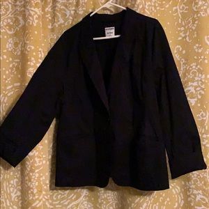 Women’s XXL Black Cotton Blazer.